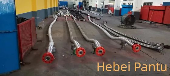 品質  3 1/8” flanged, 5,000 psi Coflexip hose for choke line with stainless steel protective flexible cover 工場