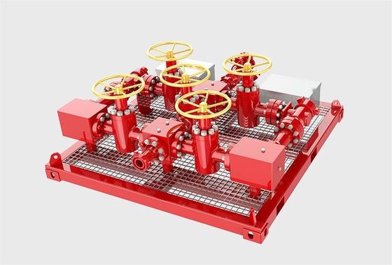 赤い絞め殺し マニフォールド API 16C 6A 2 1/16' 3000 - 20000psi